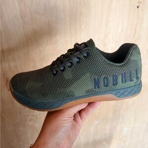 NOBULL SUPER FABRIC TRAINER Unisex Olive Green Camo Sneakers